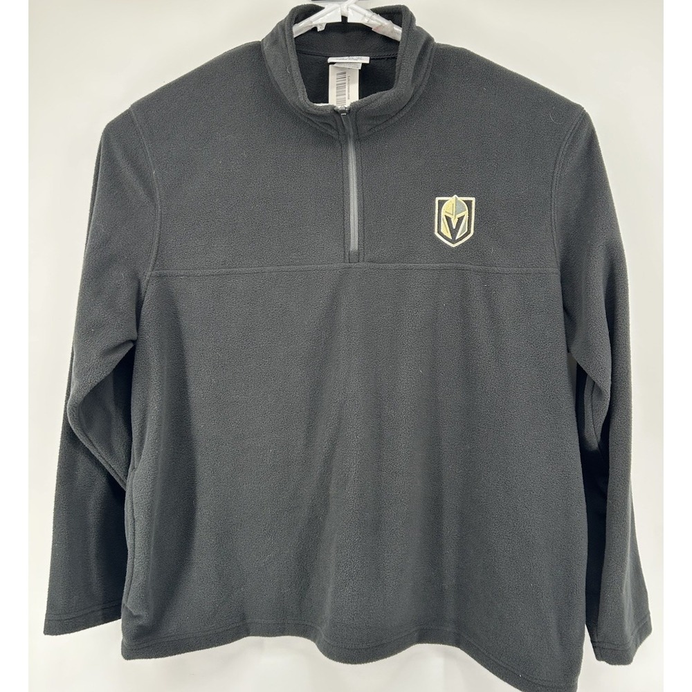 Champion Las‎ Vegas Golden Knights Long Sleeve 1/4 Zip Fleece Pullover 2XL NWT